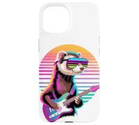 Rétro Furet Guitariste Furets Guitare Coque pour iPhone 15