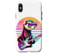 Rétro Furet Guitariste Furets Guitare Coque pour iPhone X/XS