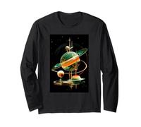 Retro Future American Space Program Inspired SciFi Graphic Manche Longue