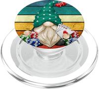 Retro Gambler GNOME Graphic for Men Casino Las Vegas Trip PopSockets PopGrip pour MagSafe