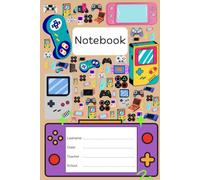 Retro Gamer Notebook: Ready Player, Write! 6 x 9 inch. with 120 line pages white paper