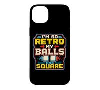Retro Gamer Pixel Arcade 8 Bits Gaming Humour Coque pour iPhone 14 Plus