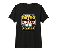 Retro Gamer Pixel Arcade 8 Bits Gaming Humour T-Shirt Haut de Gamme