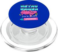 Retro Gamer Plus de Pixels, s'il Vous plaît PopSockets PopGrip pour MagSafe