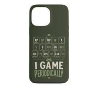 Rétro Gaming Humour Player Tableau périodique Blague Coque pour iPhone 13 Pro Max
