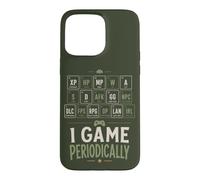 Rétro Gaming Humour Player Tableau périodique Blague Coque pour iPhone 15 Pro Max