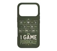 Rétro Gaming Humour Player Tableau périodique Blague Coque pour iPhone 17 Pro