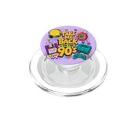 Retro Gaming Music Lover Vintage Take Me Back to The 90s PopSockets PopGrip pour MagSafe