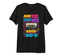Retro Generation des années 70, 80 et 90 Era Memory Classic Throwback T-Shirt Haut de Gamme