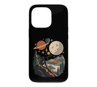 Rétro Géométrique Télescope Astronomie Amateur Coque pour iPhone 13 Pro