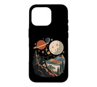Rétro Géométrique Télescope Astronomie Amateur Coque pour iPhone 16 Pro