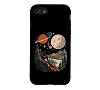 Rétro Géométrique Télescope Astronomie Amateur Coque pour iPhone SE (2020) / 7/8