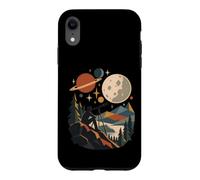 Rétro Géométrique Télescope Astronomie Amateur Coque pour iPhone XR