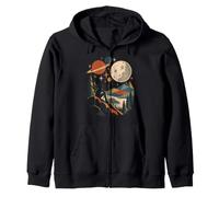 Rétro Géométrique Télescope Astronomie Amateur Sweat à Capuche