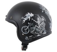 DMD Retro Ghost Rider Casque Jet noir XL