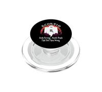 Retro Ghost Zodiac Sign Scorpio Halloween Costume PopSockets PopGrip pour MagSafe