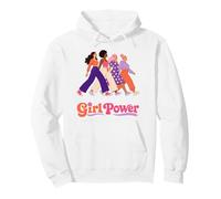 Retro Girl Power Pink Diverse Women Inclusion Groovy années 70 Sweat à Capuche