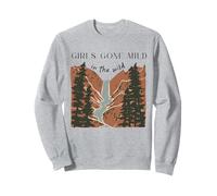 Retro Girls Gone Mild in The Wild Camp Bachelorette Party Sweatshirt