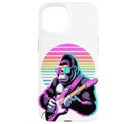 Rétro Gorille Guitariste Gorilles Guitare Coque pour iPhone 15