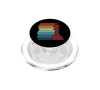 Retro Grandmaster Queen Player Jeu d'échecs Professionnel PopSockets PopGrip pour MagSafe