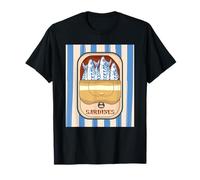 Retro Graphic Sardines Tinned Fish for Men and Women T-Shirt