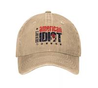 Retro Green Day Band American Idiot Casquettes de baseball Hommes Femmes En Détresse Denim Casquette De Soleil Activités de plein air Casquettes réglables Chapeau Coton, pour toutes les saisons