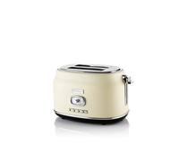 Westinghouse - Retro - Grille pain 2 fentes - Avec grille chauffante - Blanc Blanc G