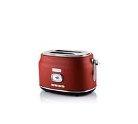- Retro - Grille pain 2 fentes - Avec grille chauffante - Rouge