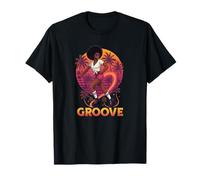 Retro Groove Afro Roller Skating Style années 70 T-Shirt