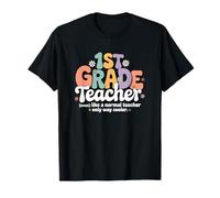 Retro Groovy 1ère année Enseignant Primaire école Primaire T-Shirt