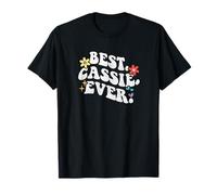 Retro Groovy Best Cassie Ever First Name Fête des Mères Fille T-Shirt