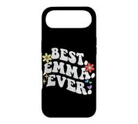 Retro Groovy Best Emma Ever First Name Fête des Mères Fille Coque pour iPhone Air