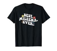 Retro Groovy Best Milena Ever First Name Fête des Mères Fille T-Shirt