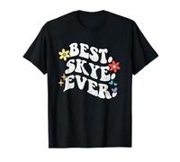Rétro Groovy Best Skye Ever Prénom Fête des Mères Fille T-Shirt