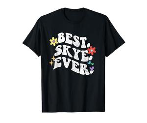 Rétro Groovy Best Skye Ever Prénom Fête des Mères Fille T-Shirt
