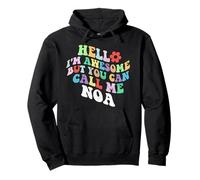 Retro Groovy Bonjour, je suis génial mais tu peux m'appeler maintenant Sweat à Capuche