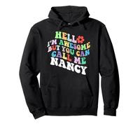 Retro Groovy Bonjour, je suis géniale mais tu peux m'appeler Nancy Sweat à Capuche