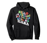 Retro Groovy Bonjour, je suis géniale mais tu peux m'appeler Tiana Sweat à Capuche