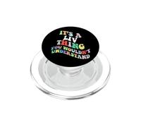 Retro Groovy : C'est Quelque Chose de Vivant Que Vous ne comprendriez Pas PopSockets PopGrip pour MagSafe