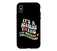 Retro Groovy, C'est Un Truc de Béatrice Que Vous ne comprendriez Pas Coque pour iPhone X/XS