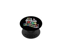 Retro Groovy, C'est Un Truc de Béatrice Que Vous ne comprendriez Pas PopSockets PopGrip Adhésif
