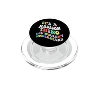 Retro Groovy, C'est Un Truc de Madison Que Vous ne comprendriez Pas PopSockets PopGrip pour MagSafe