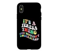 Retro Groovy, C'est Un Truc de Teresa Que Vous ne comprendriez Pas Coque pour iPhone X/XS