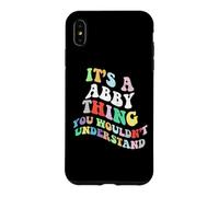 Retro Groovy : C'est Une Histoire d'Abby Que Vous ne comprendriez Pas Coque pour iPhone XS Max