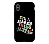 Retro Groovy, C'est Une Histoire de Maren Que Vous ne comprendriez Pas Coque pour iPhone X/XS