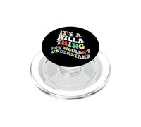 Retro Groovy, C'est Une Histoire de Willa Que Vous ne comprendriez Pas PopSockets PopGrip pour MagSafe