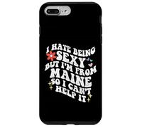 Retro Groovy déteste être Sexy mais Je Viens de Maine State Girl Coque pour iPhone 7 Plus/8 Plus
