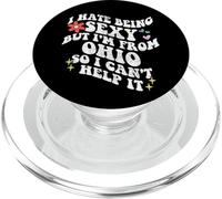 Retro Groovy déteste être Sexy mais Je Viens de Ohio Girl PopSockets PopGrip pour MagSafe