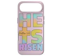 Rétro Groovy Easter He is Risen Décor Chrétienne Femme Fille Coque pour iPhone Air