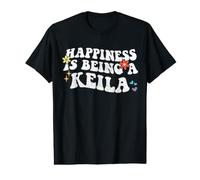 Retro Groovy Happiness est Un Keila T-Shirt Graphique avec Valeur